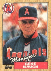 1987 Topps Baseball Cards      518     Gene Mauch MG